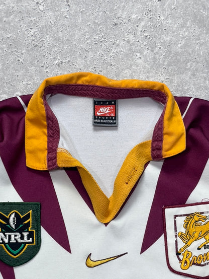 Vintage 1998 Nike X Brisbane Broncos NRL Jersey (M)