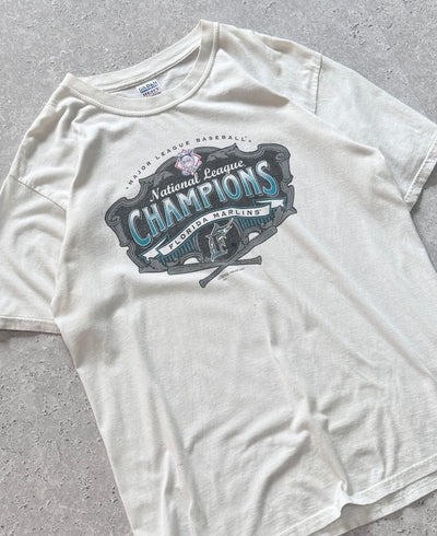 Vintage 03' Florida Marlins MLB Championship Tee (L)