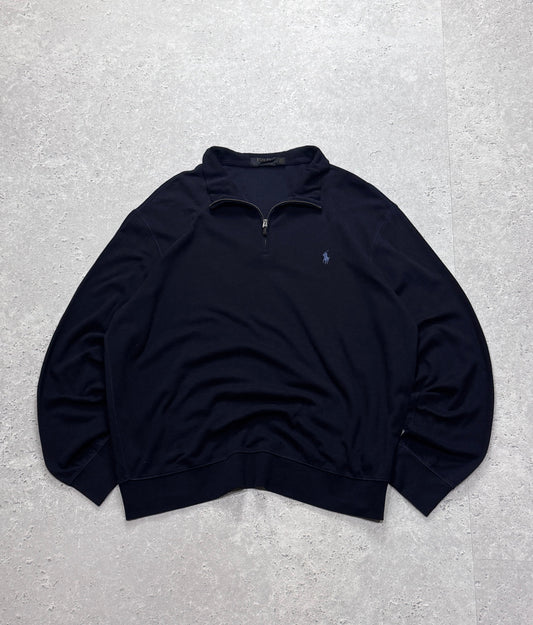 Vintage Polo Ralph Lauren Lightweight Quarter Zip Sweater (XL)