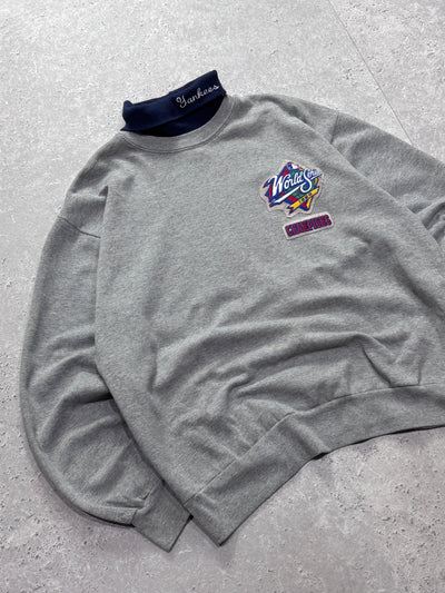 Vintage 1998 New York Yankees World Series Mock Neck Sweater (L)
