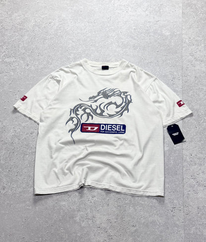 Vintage 2000s Diesel Dragon Tee (L)