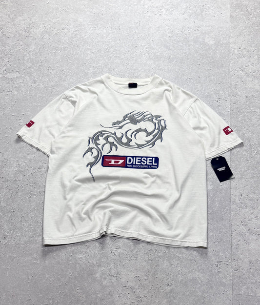 Vintage 2000s Diesel Dragon Tee (L)