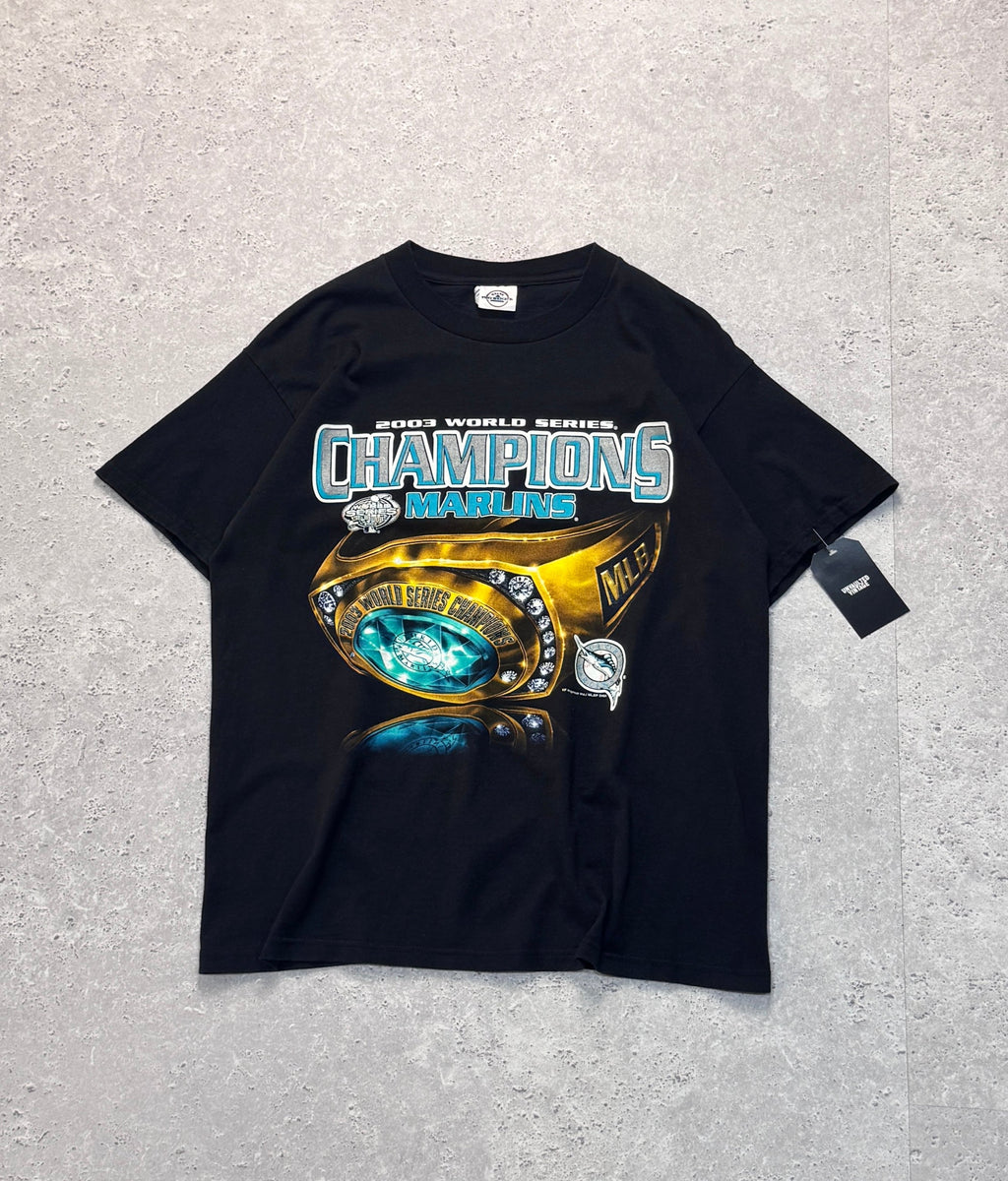 Vintage 2003 Florida Marlins MLB Championship Ring Tee (M)