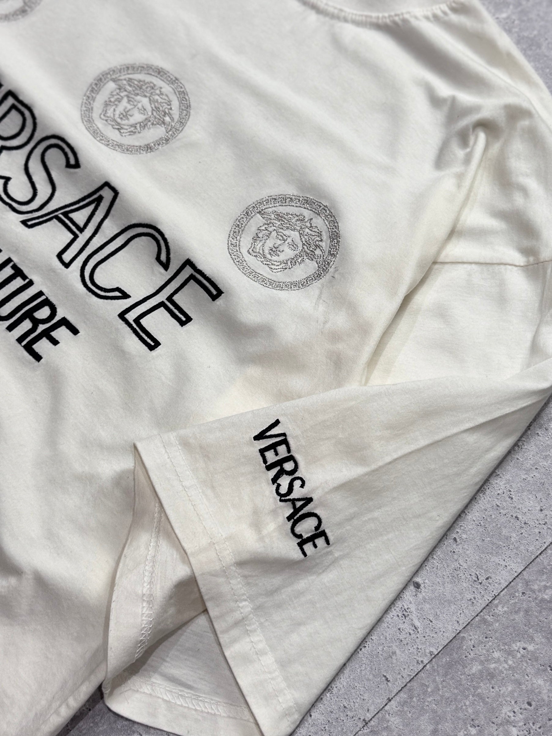 Vintage Versace Jeans Couture Logo Tee (XL)