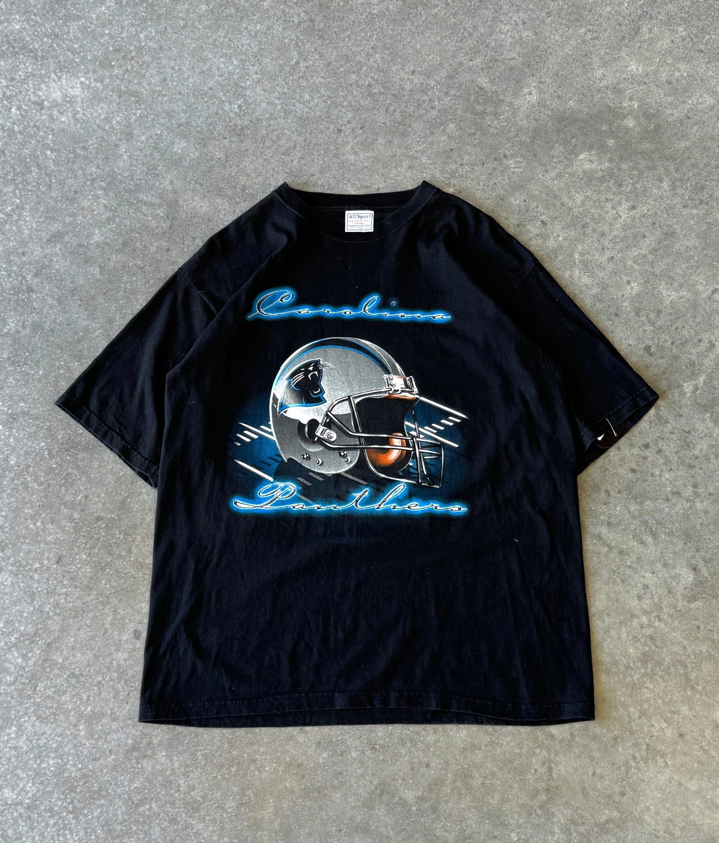 Vintage Carolina Panthers NFL Helmet Tee (L)