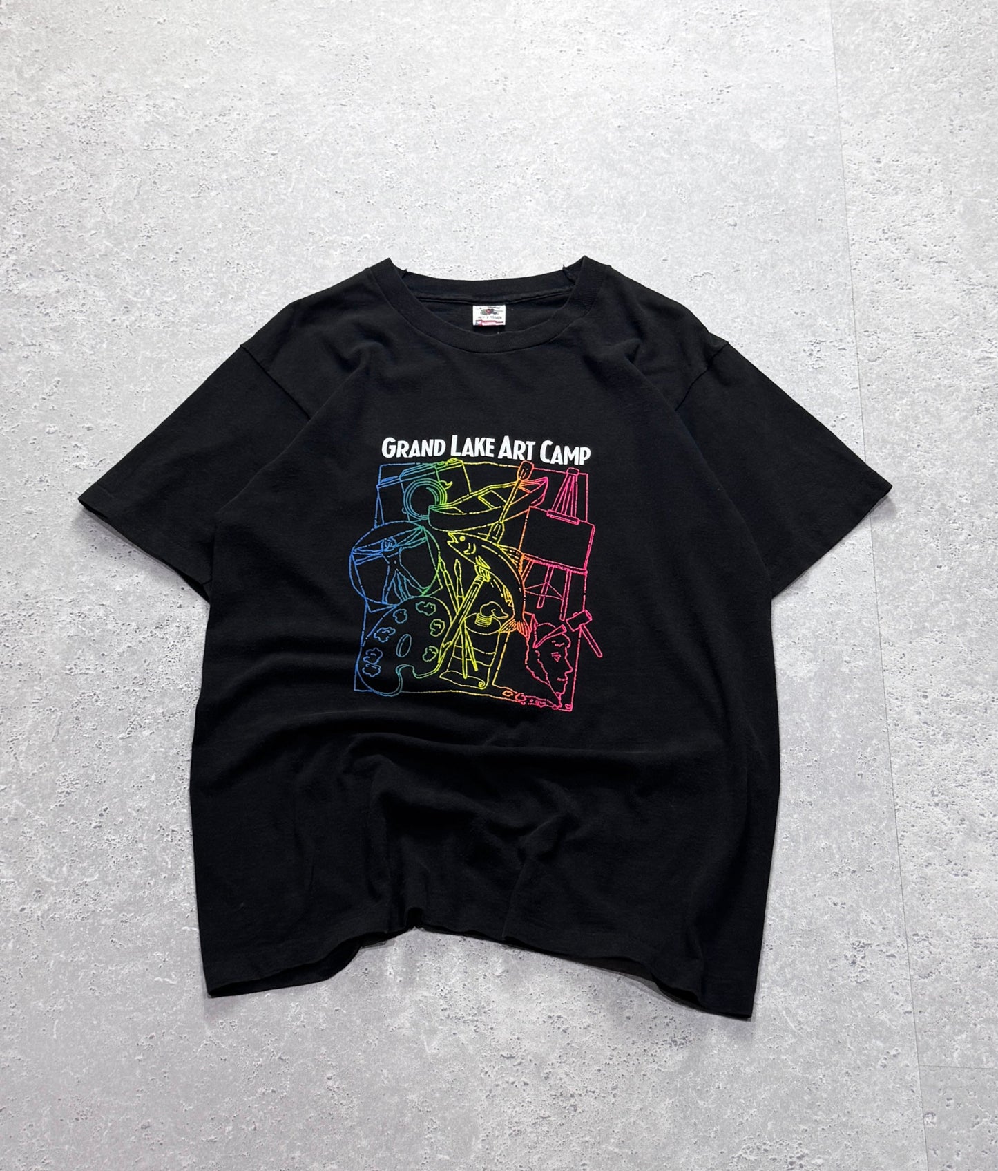Vintage 90s Art Camp Tee (L)