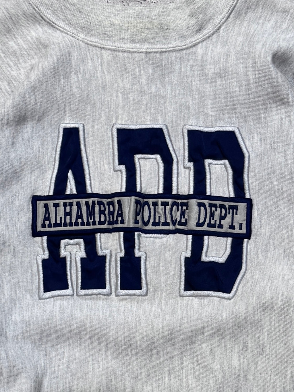 Vintage 90s Alhambra Police Dept Embroidered Sweater (L)