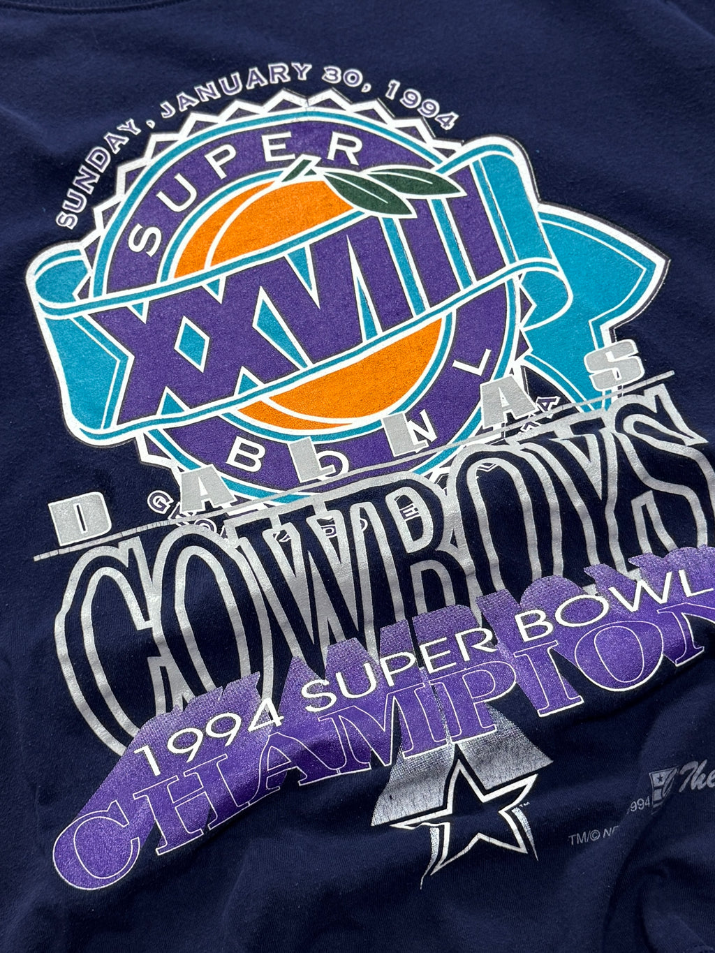 Vintage 1994 Dallas Cowboys NFL Superbowl Tee (L)