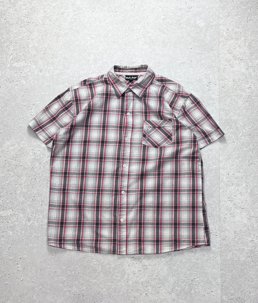 Vintage Y2K Badboy Plaid Button Up Shirt (L)