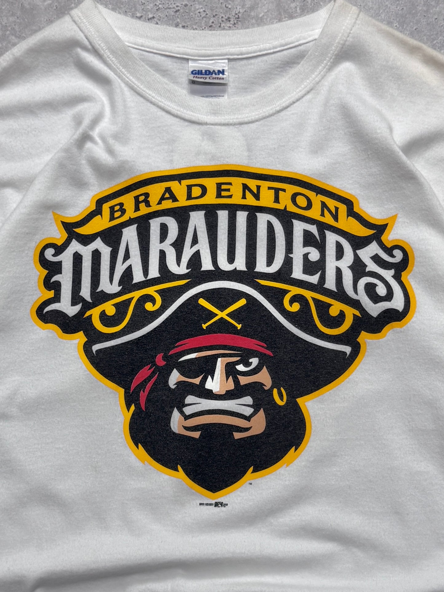 Vintage Bradenton Marauders Graphic Baseball Tee (L)