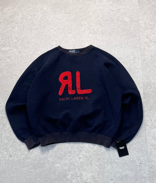 Vintage Ralph Lauren Embroidered Sweater (S)