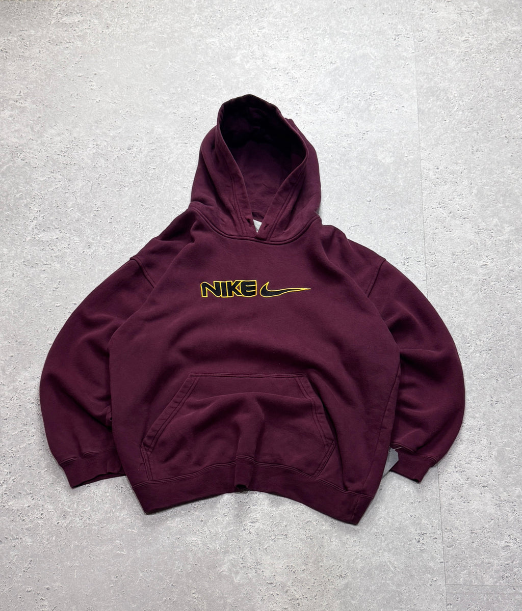 Vintage 2000s Nike Spellout Embroidered Hoodie (L)