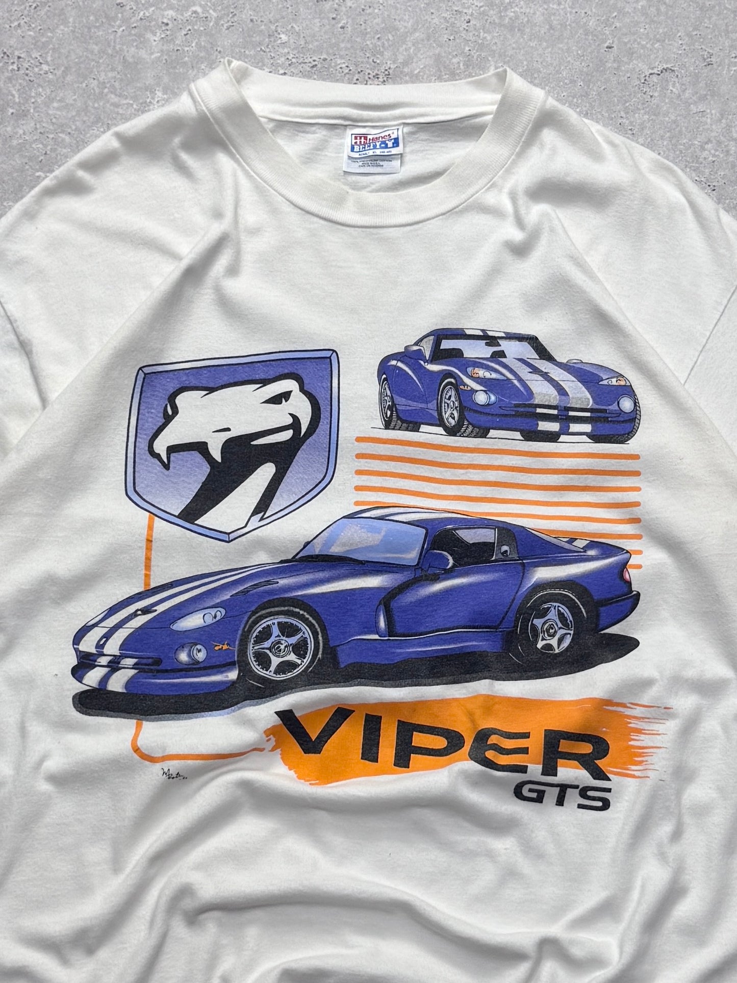 Vintage 90s Dodge Viper GTS Racecar Tee (XL)