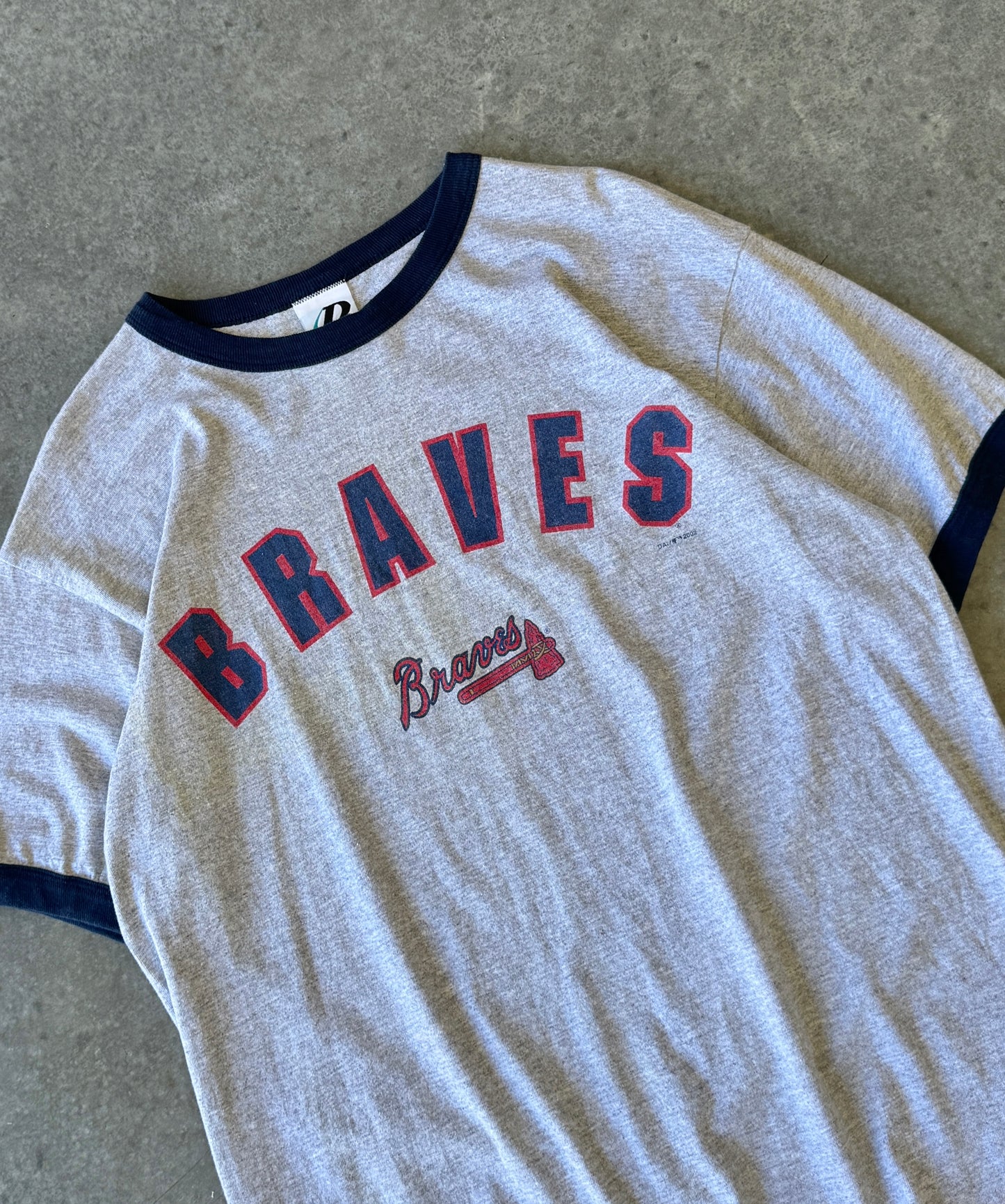 Vintage Atlanta Braves Ringer Tee (XL)