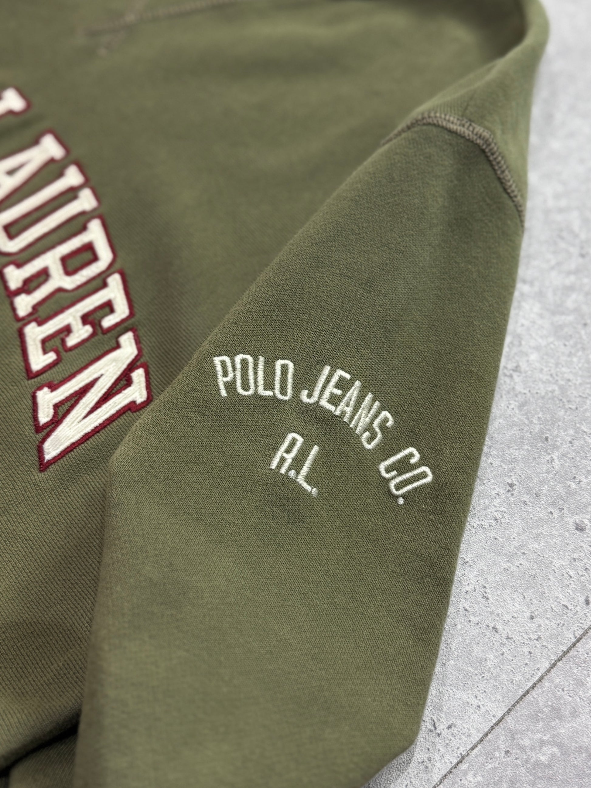 Vintage Polo Ralph Lauren Spellout Sweater (M)