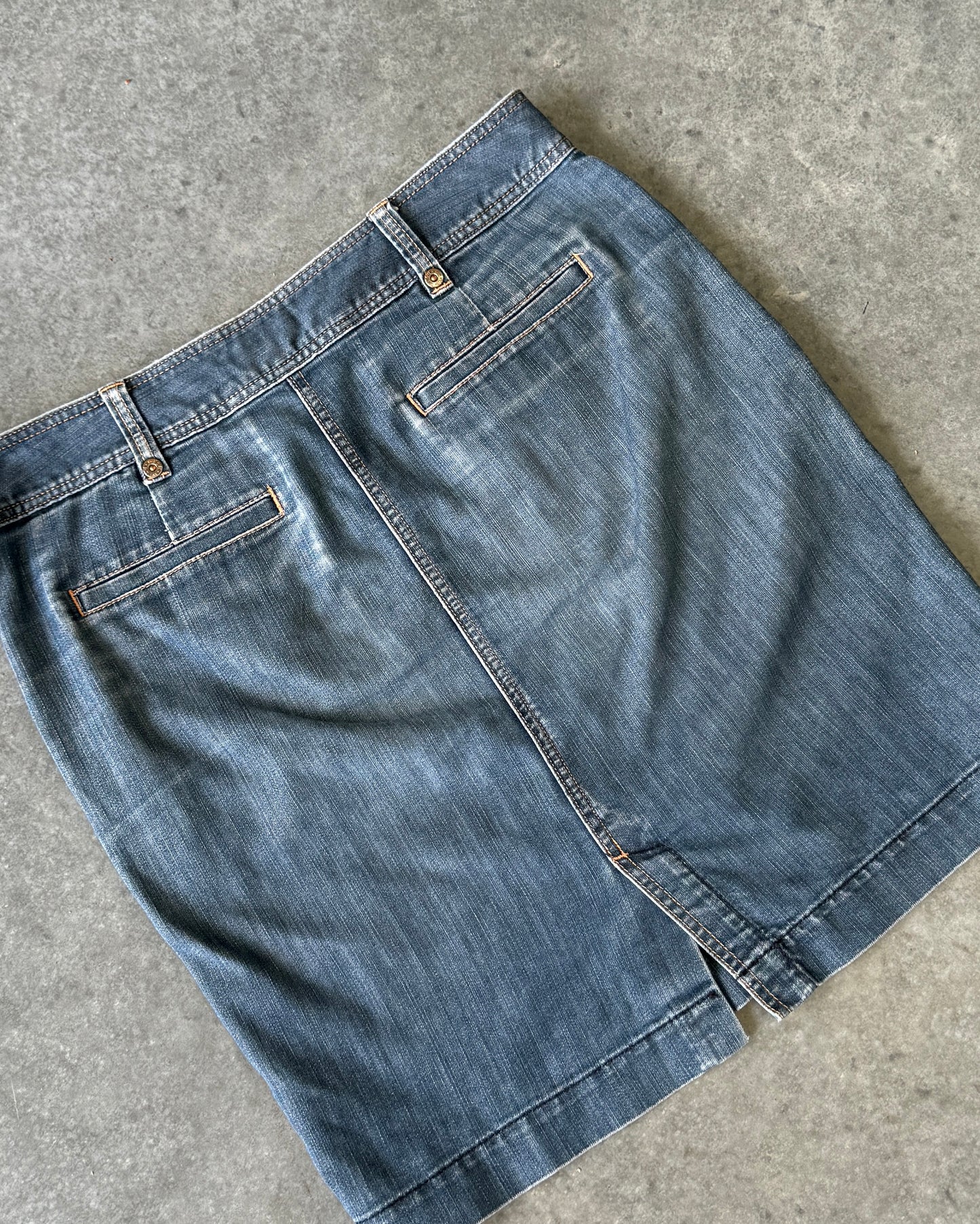 Vintage JAG Jeans Midi Skirt (XL)