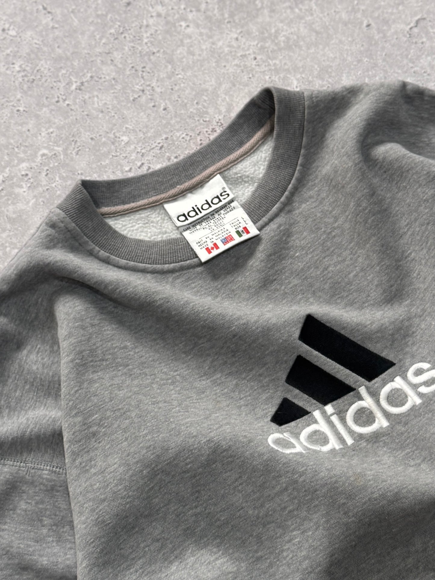 Vintage 90s Adidas Embroidered Sweater (L)