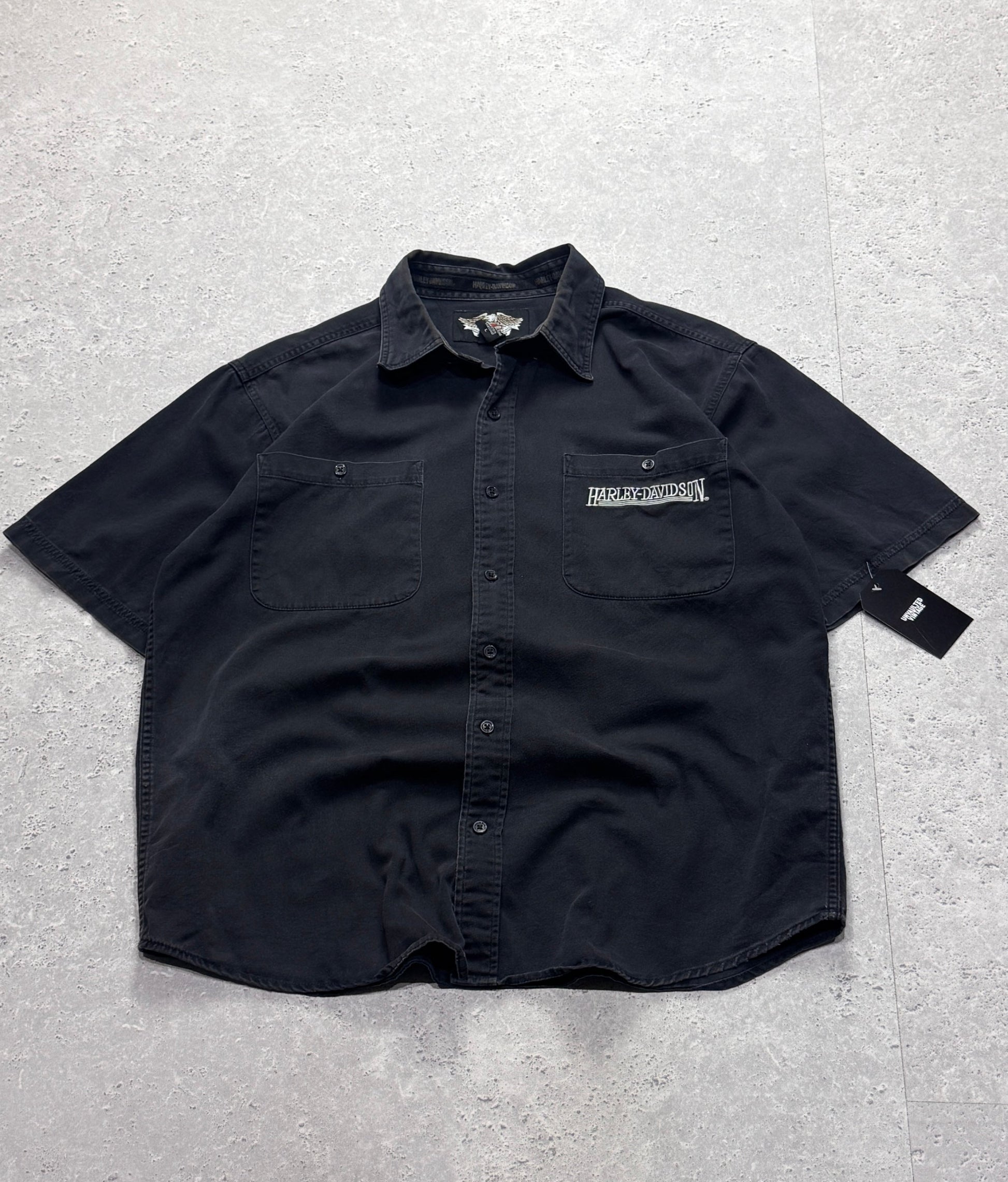 Vintage Harley Davidson Button Up Shirt (L)