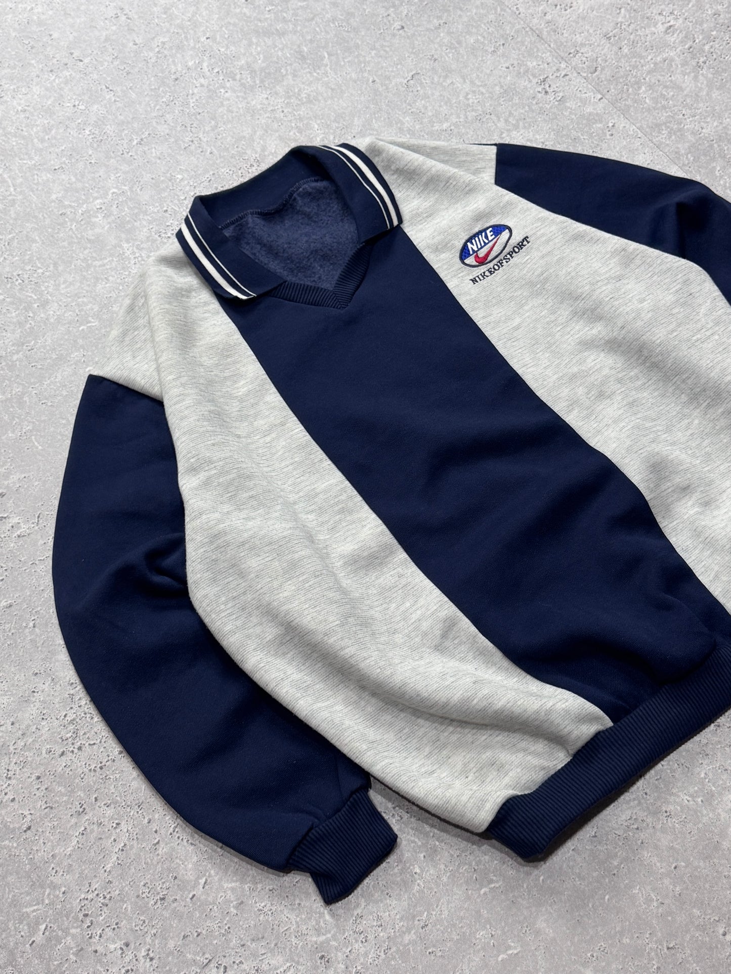 Vintage 90s Nike of Sport Embroidered Sweater (L)