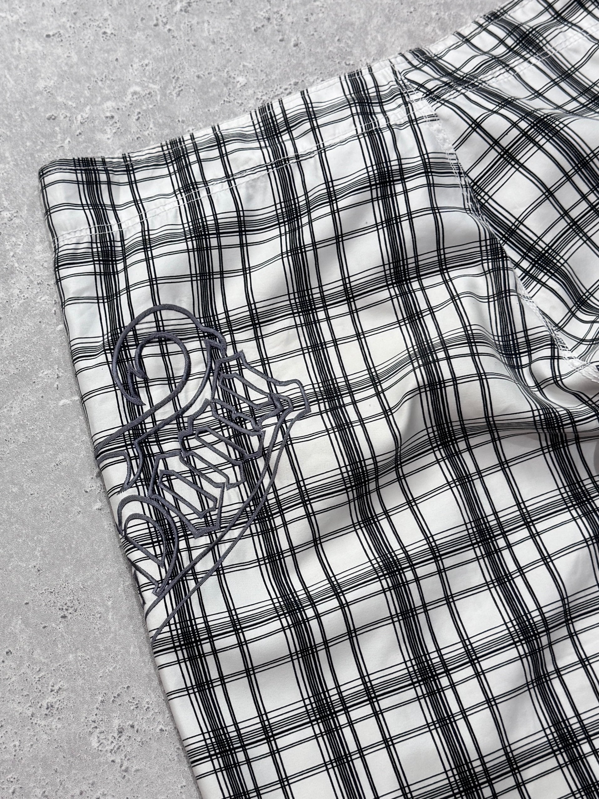 Vintage 2000s Billabong Plaid Boardshorts (34”)