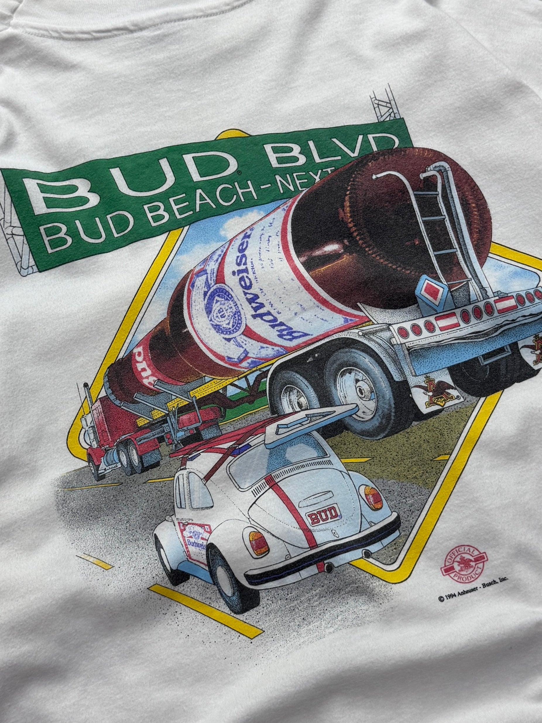 Vintage 1994 Budweiser Boulevard Beer Tee (2XL)
