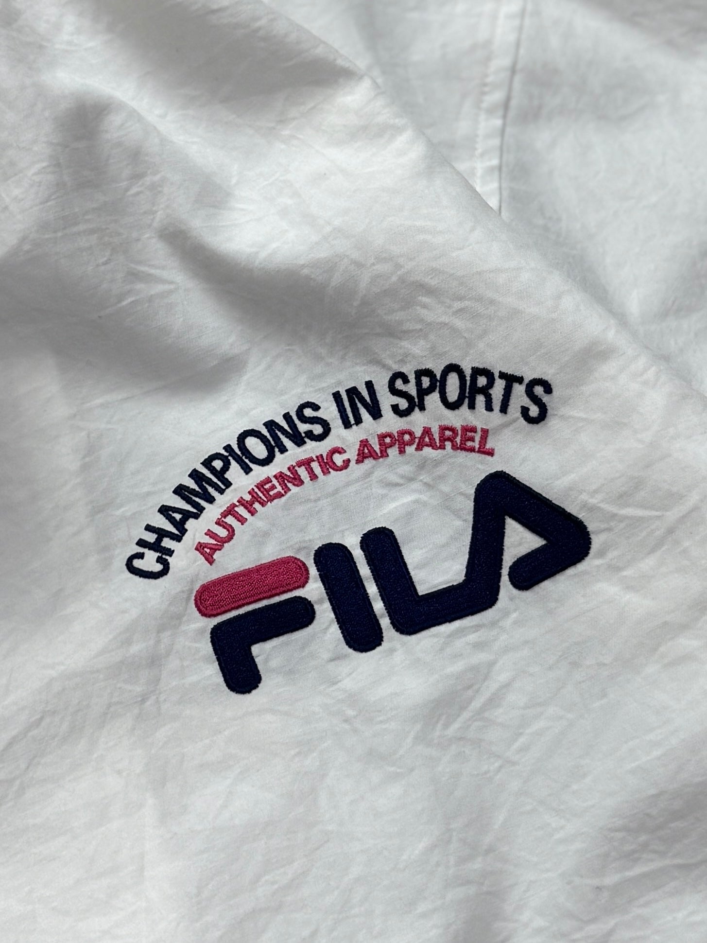 Vintage 90s Fila Authentic Sports Windbreaker Jacket (XL)