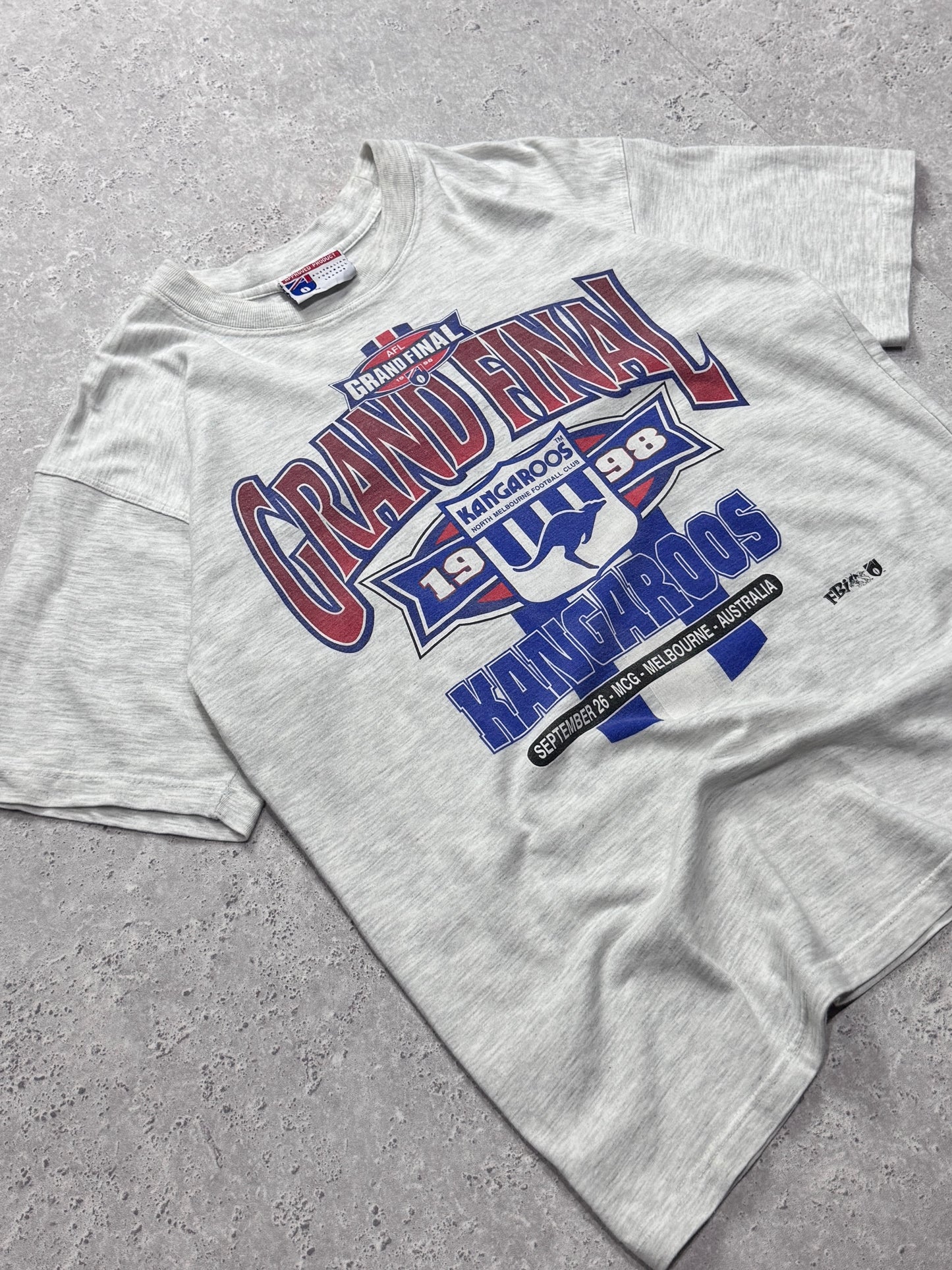 Vintage 1998 North Melbourne Kangaroos AFL Grand Final Tee (M)