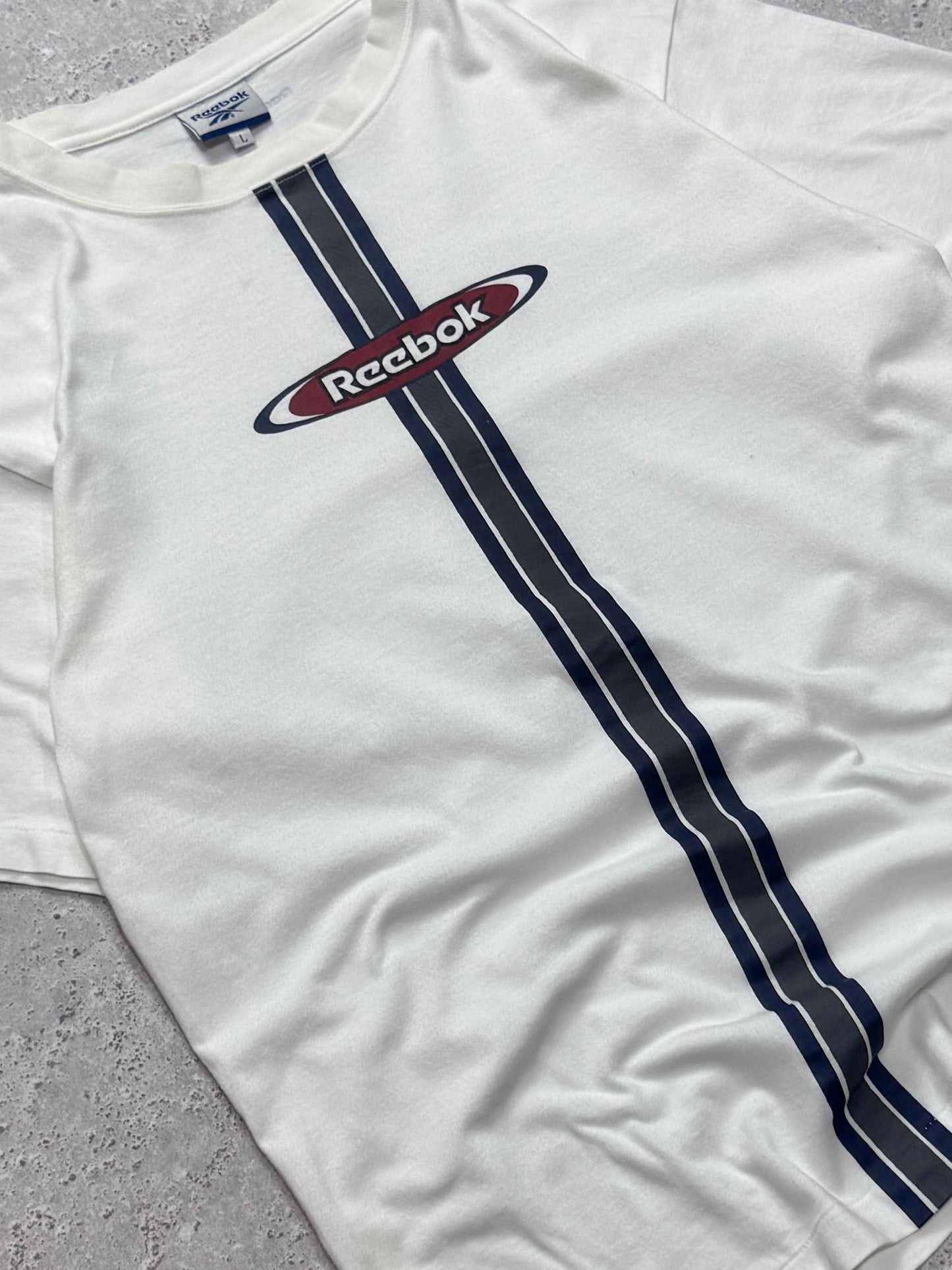 Vintage 90s Reebok Logo Tee (L)