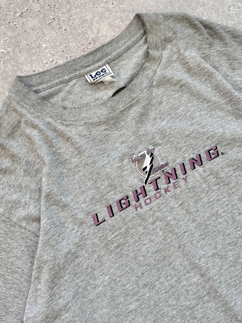 Vintage Tampa Bay Lightning Embroidered Tee (L)