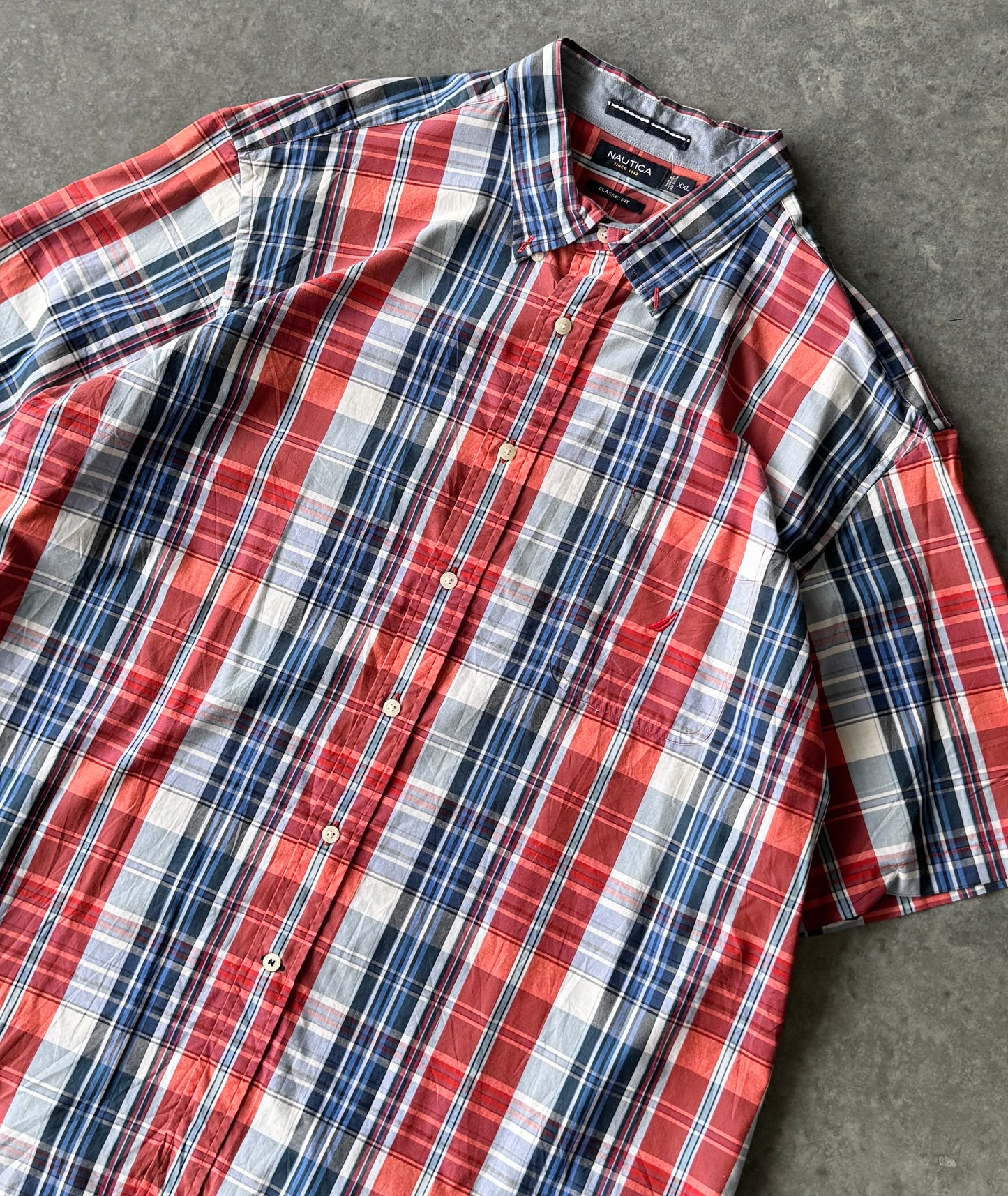 Vintage 00s Nautica Button Up Shirt (2XL)