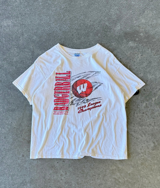 Vintage 98' Womens Wisconsin Basketball Tee (L)