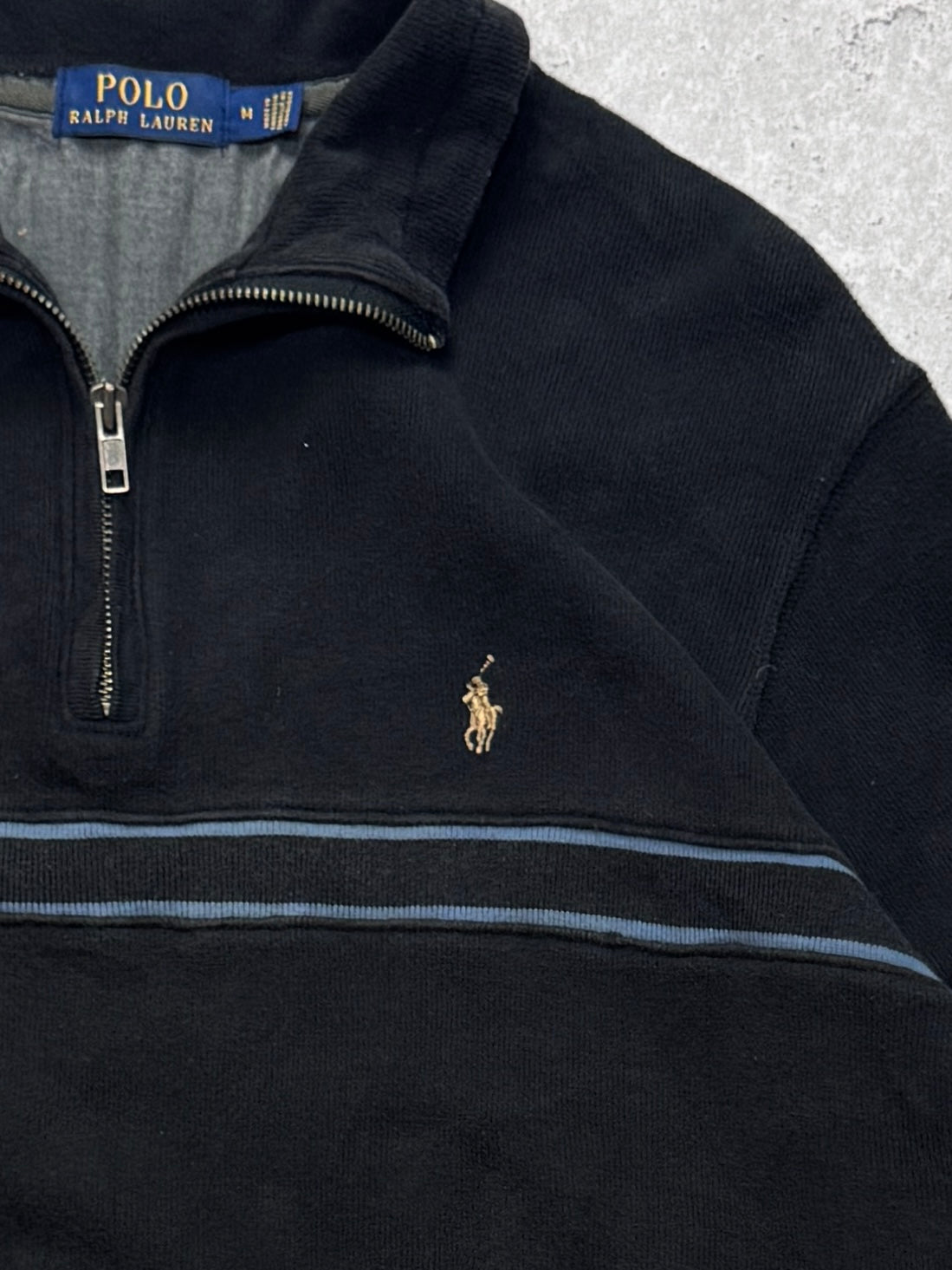 Vintage Polo Ralph Lauren Quarter Zip Sweater (L)