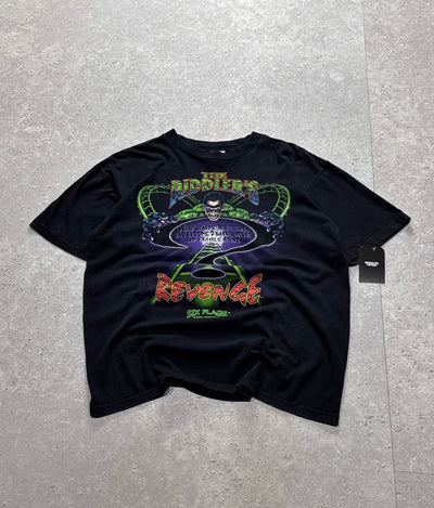 Vintage 90s Riddler's Revenge Six Flags Amusement Park Tee (L)