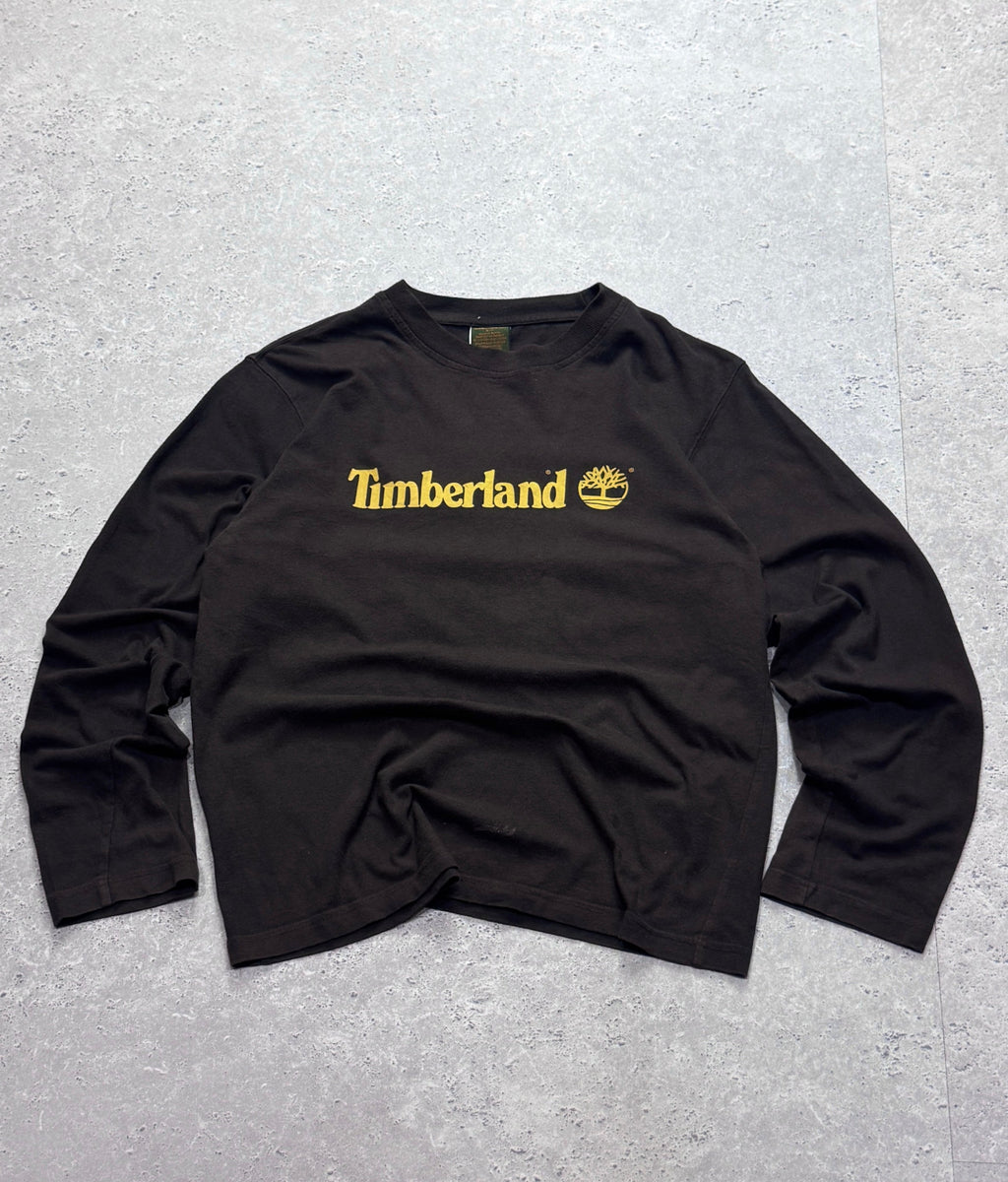 Vintage Timberland Spellout Long Sleeve Tee (S)