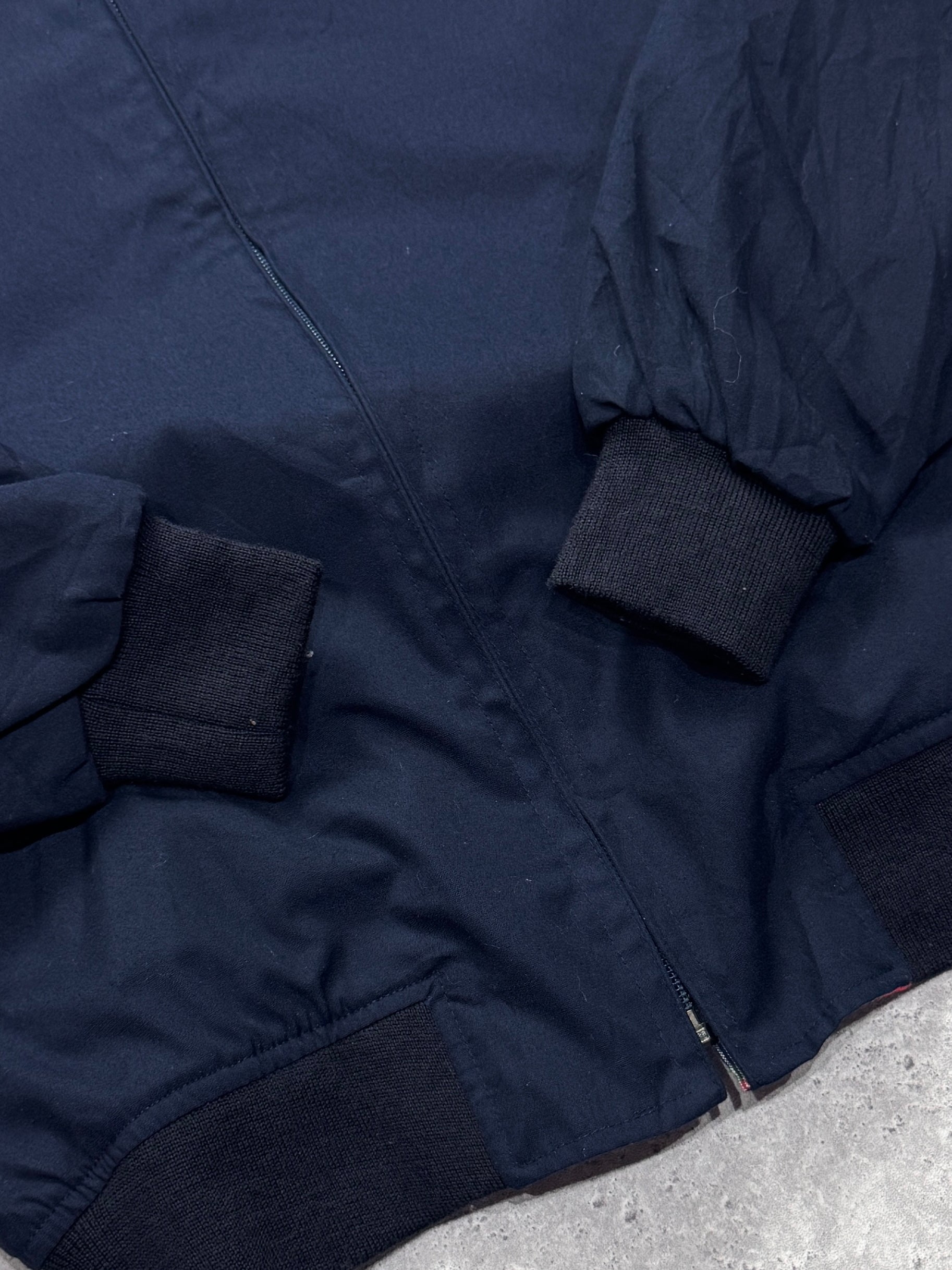 Vintage 2000s Lacoste Plaid Lined Bomber Jacket (S)