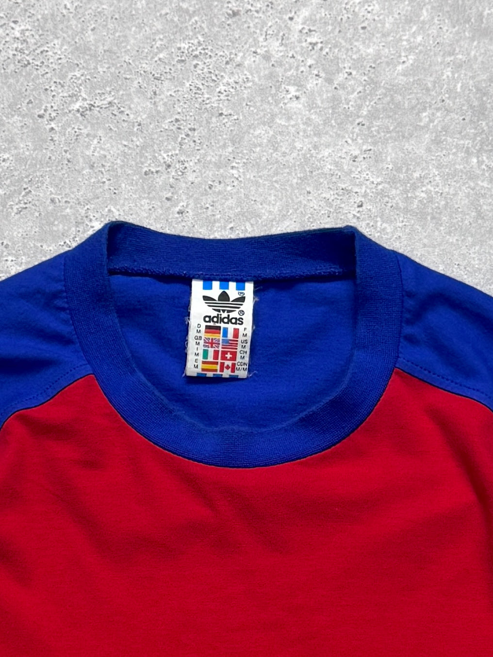 Vintage 80s Adidas Logo Tee (XL)