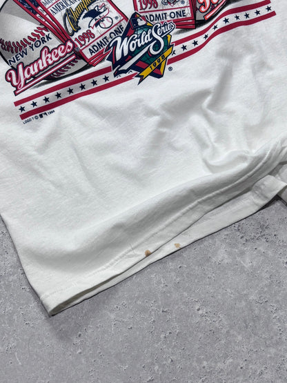 Vintage 1998 Deadstock New York Yankees Vs San Diego Padres MLB World Series Tee (XL)