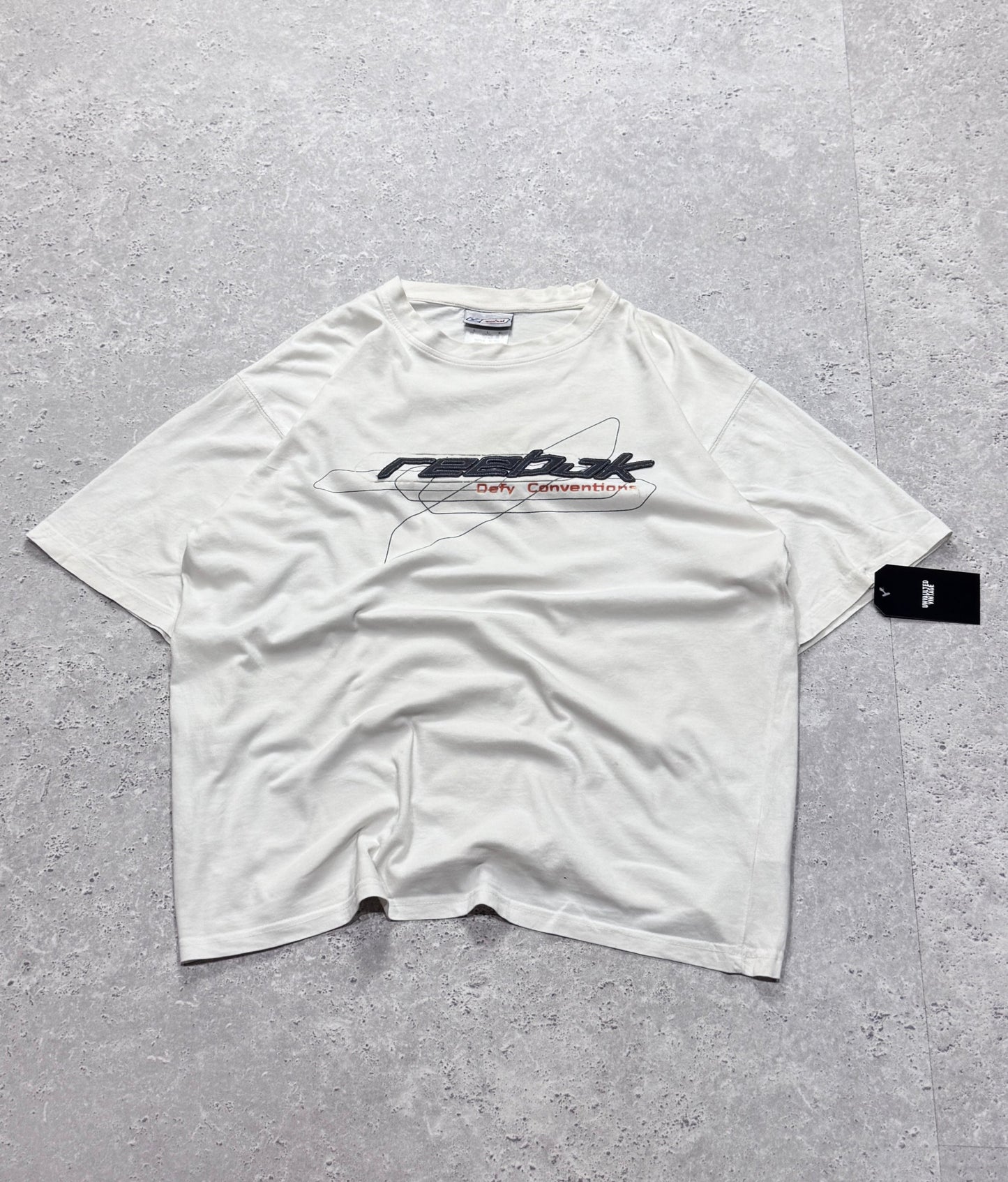 Vintage Y2K Reebok Logo Tee (L)