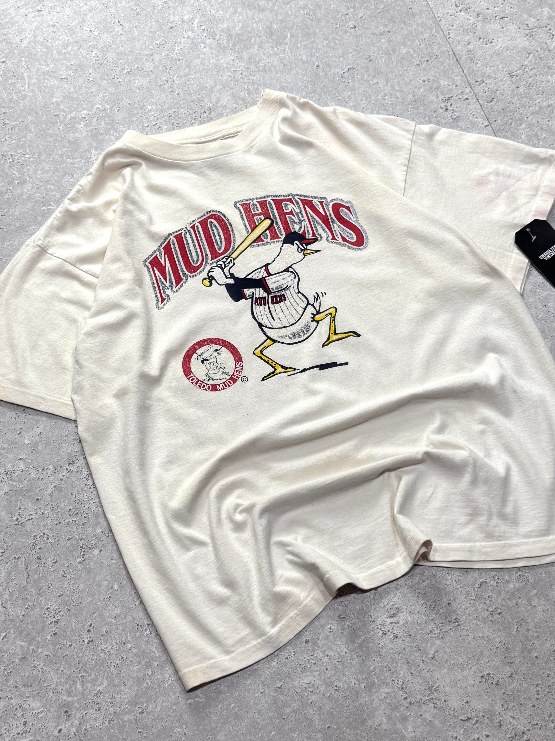 Vintage 90s Toledo Mud Hens College Baseball Tee (L)