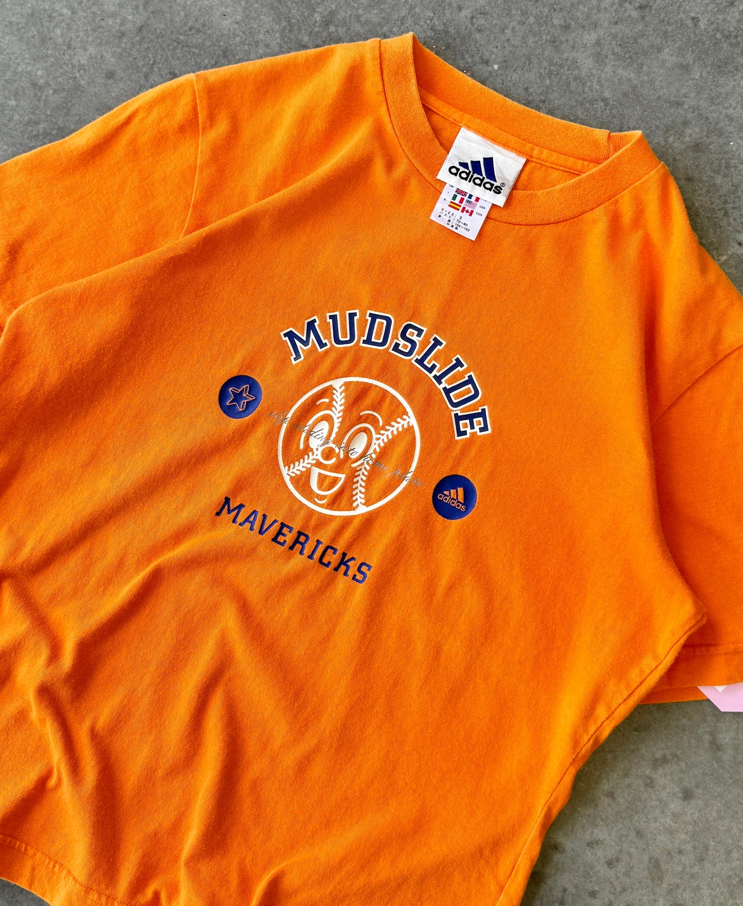 Vintage 90s Adidas Mudslide Mavericks Baby Tee (XL)