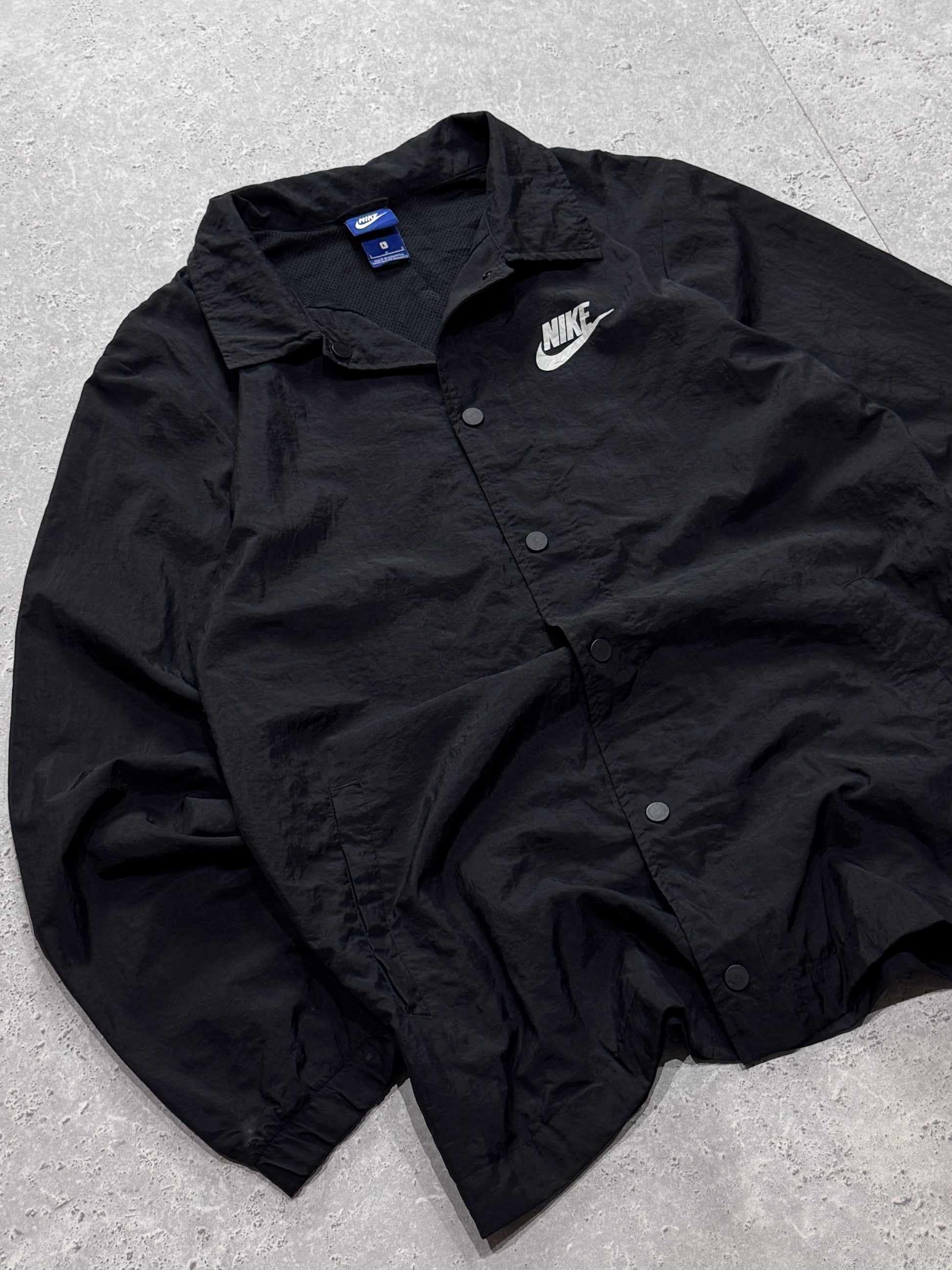 Vintage 2000s Nike Button Down Windbreaker Jacket (L)