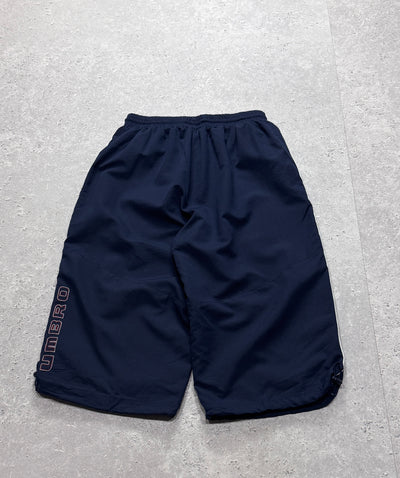 Vintage 2000s Umbro Adjustable 3/4 Track Shorts (M)
