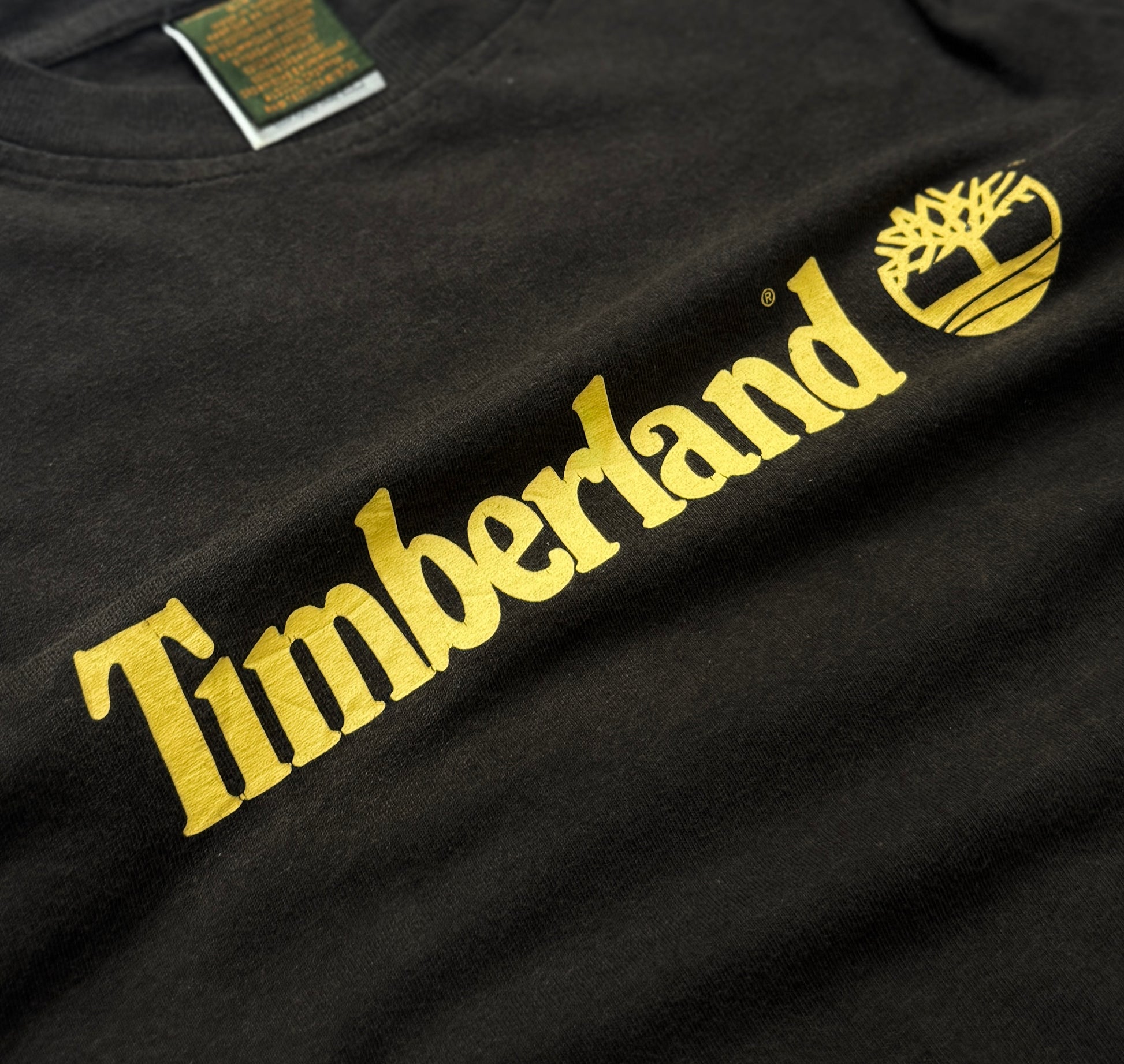 Vintage Timberland Spellout Long Sleeve Tee (S)