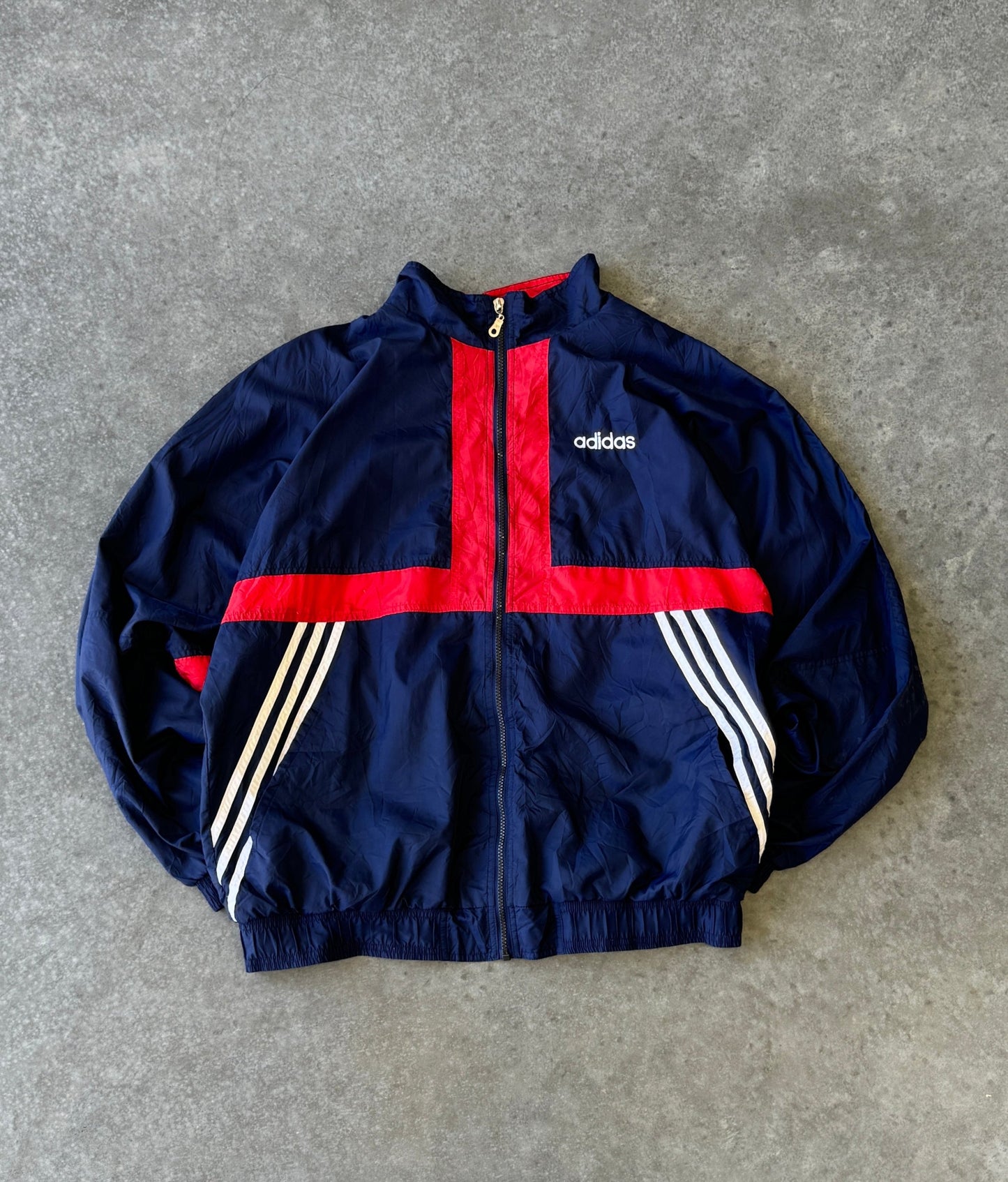 Vintage 00s Adidas Windbreaker Jacket (2XL)