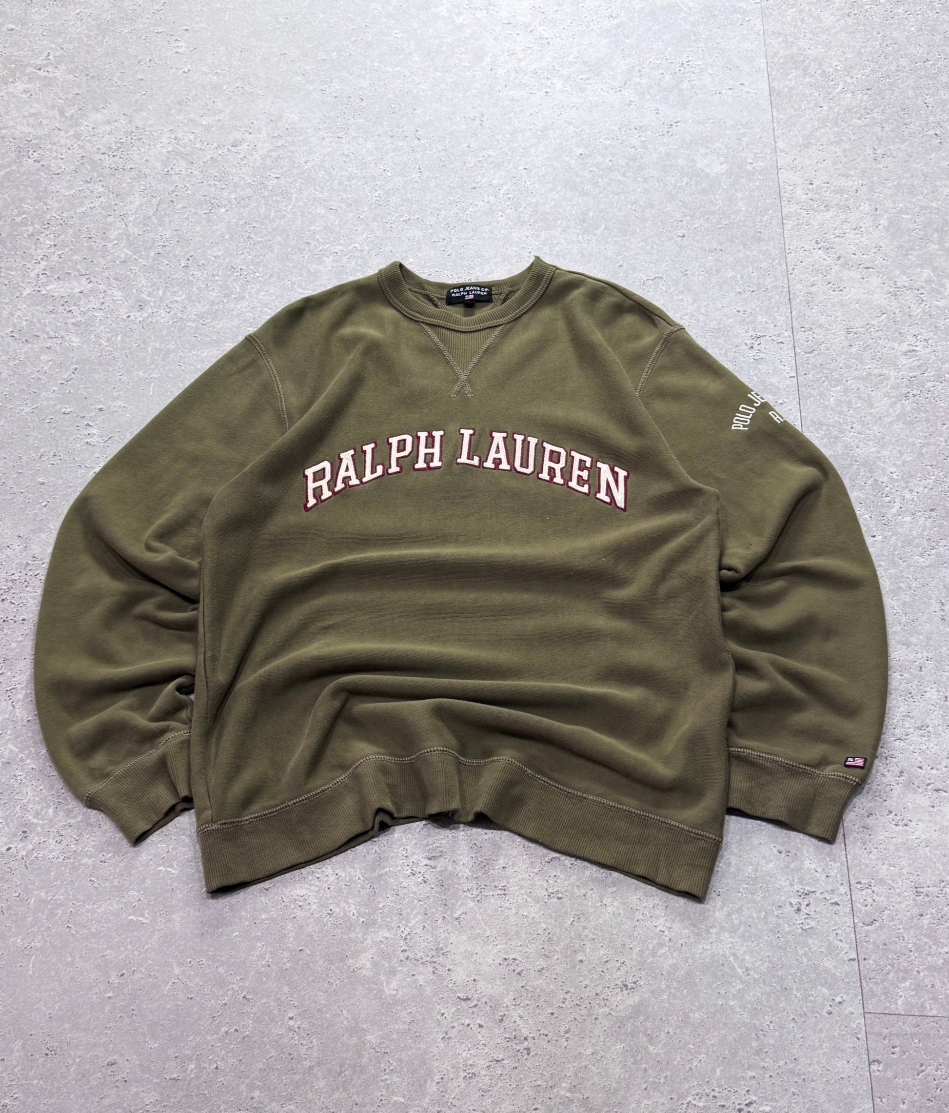 Vintage Polo Ralph Lauren Spellout Sweater (M)