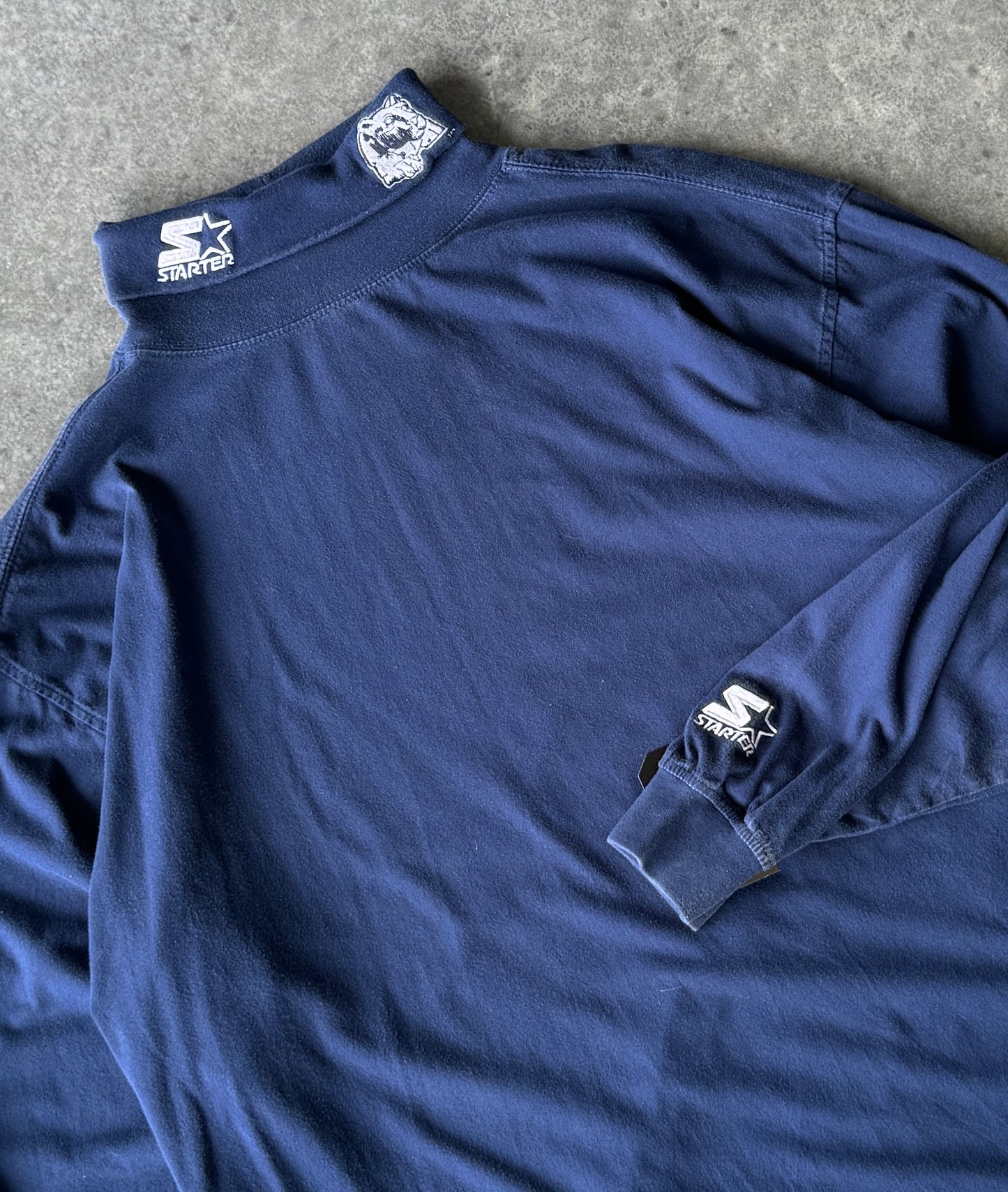 Vintage Penn State Mock Neck Long Sleeve Tee (2XL)