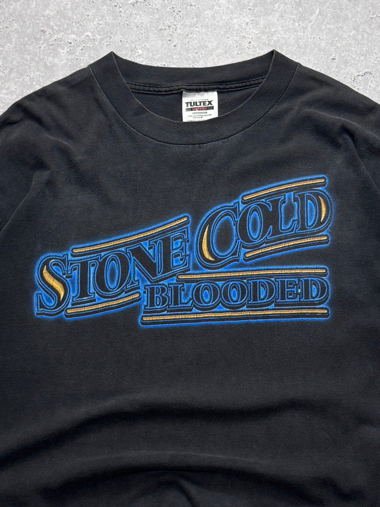 Vintage 90s WWF Steve Austin "Stone Cold Blooded" Tee (XL)