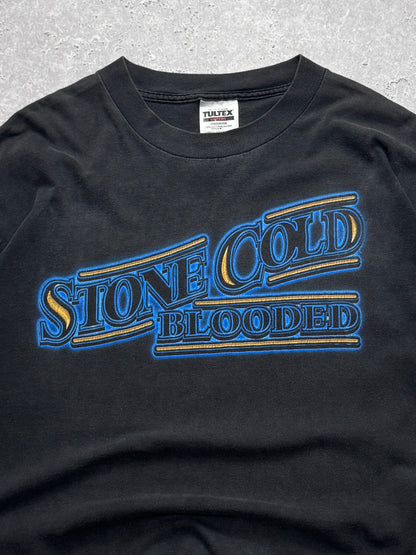 Vintage 90s WWF Steve Austin "Stone Cold Blooded" Tee (XL)