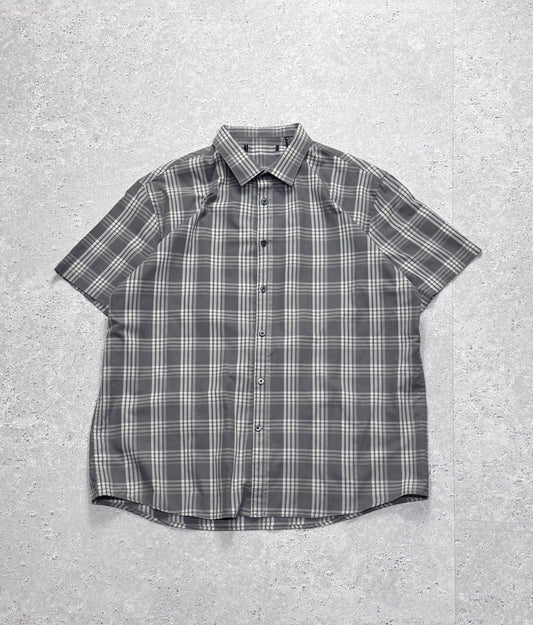 Vintage 2000s Plaid Button Up Shirt (XL)