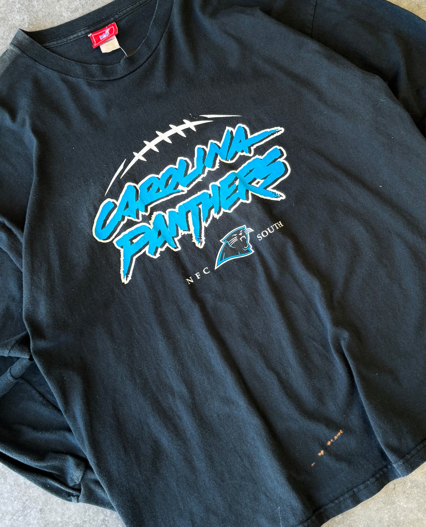 Vintage Carolina Panthers NFL Long Sleeve Tee (2XL)